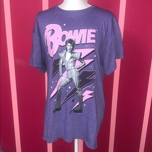 Purple David Bowie Tee Shirt Sz M